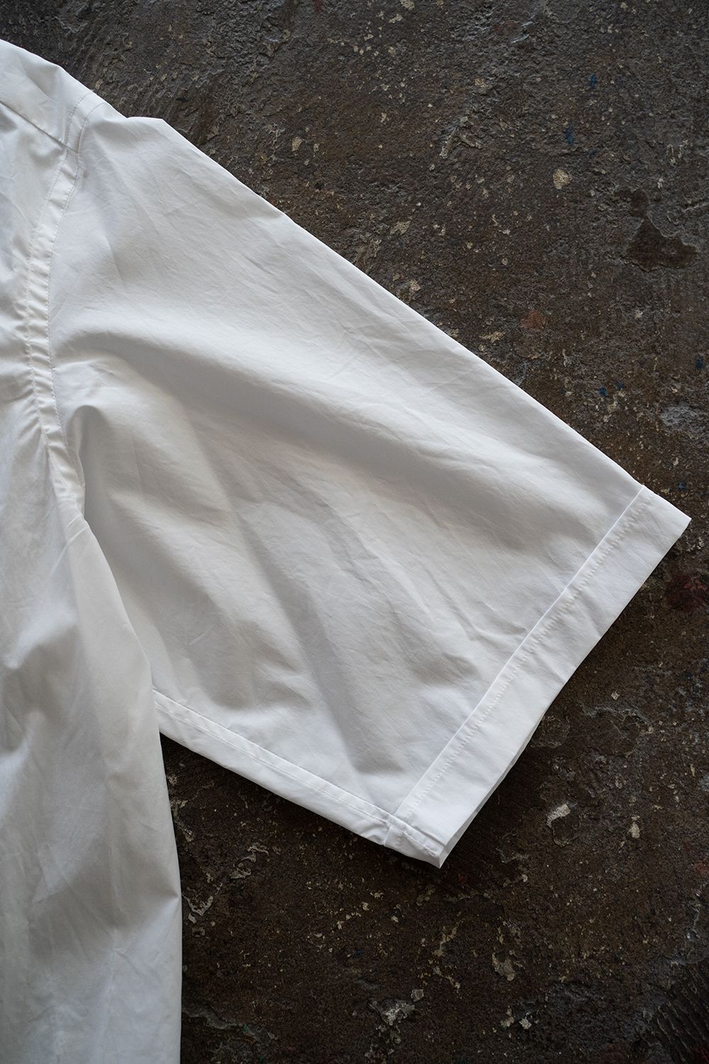 【ラスト1点】半袖ブロードレギュラーカラーシャツ(WHITE)