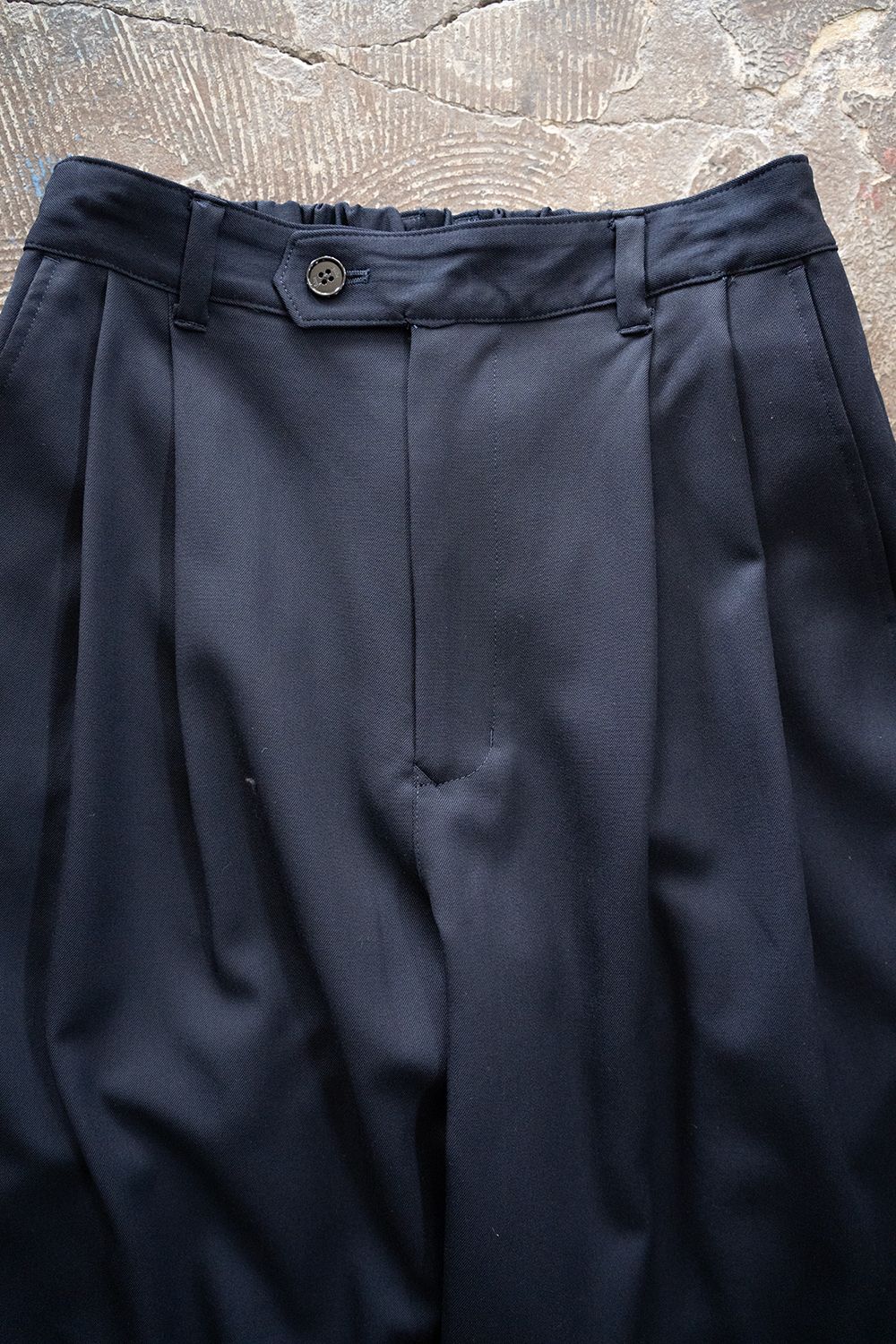 【ラスト1点】【26SS】2Tuck Wide Easy Pants/2タックワイドイージーパンツ(NAVY)