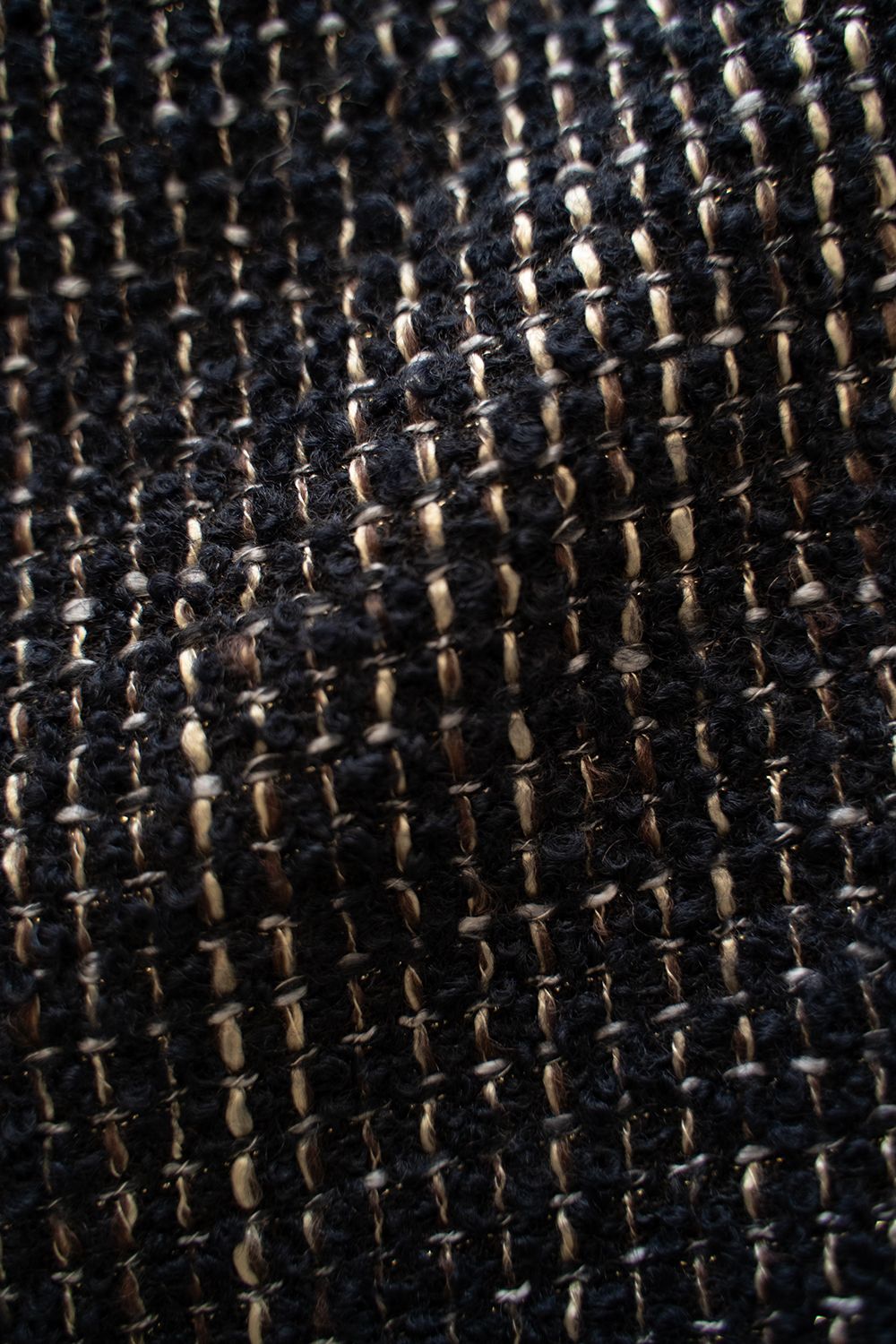 【ラスト1点】【24AW】Loop Tweed Tapered Pants/ループツイードテーパードパンツ(BLACK)