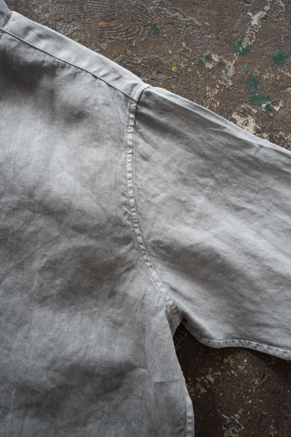 大麻シャツ 3(薄炭)