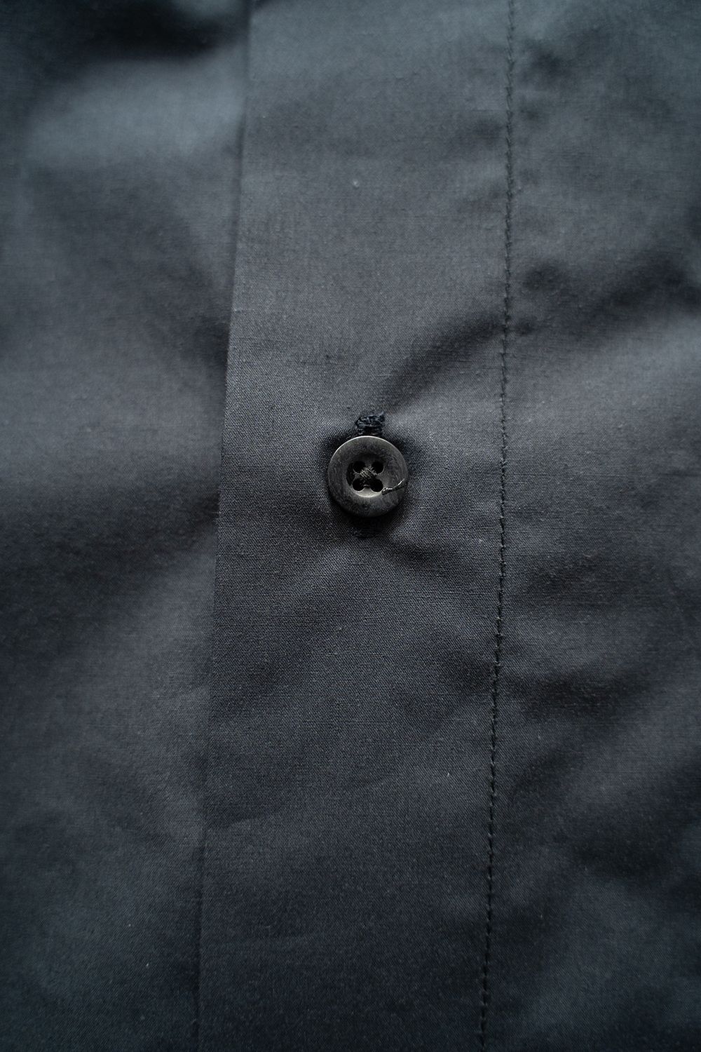 【ラスト1点】【25SS】コットンシルク半袖シャツ(CHARCOAL)