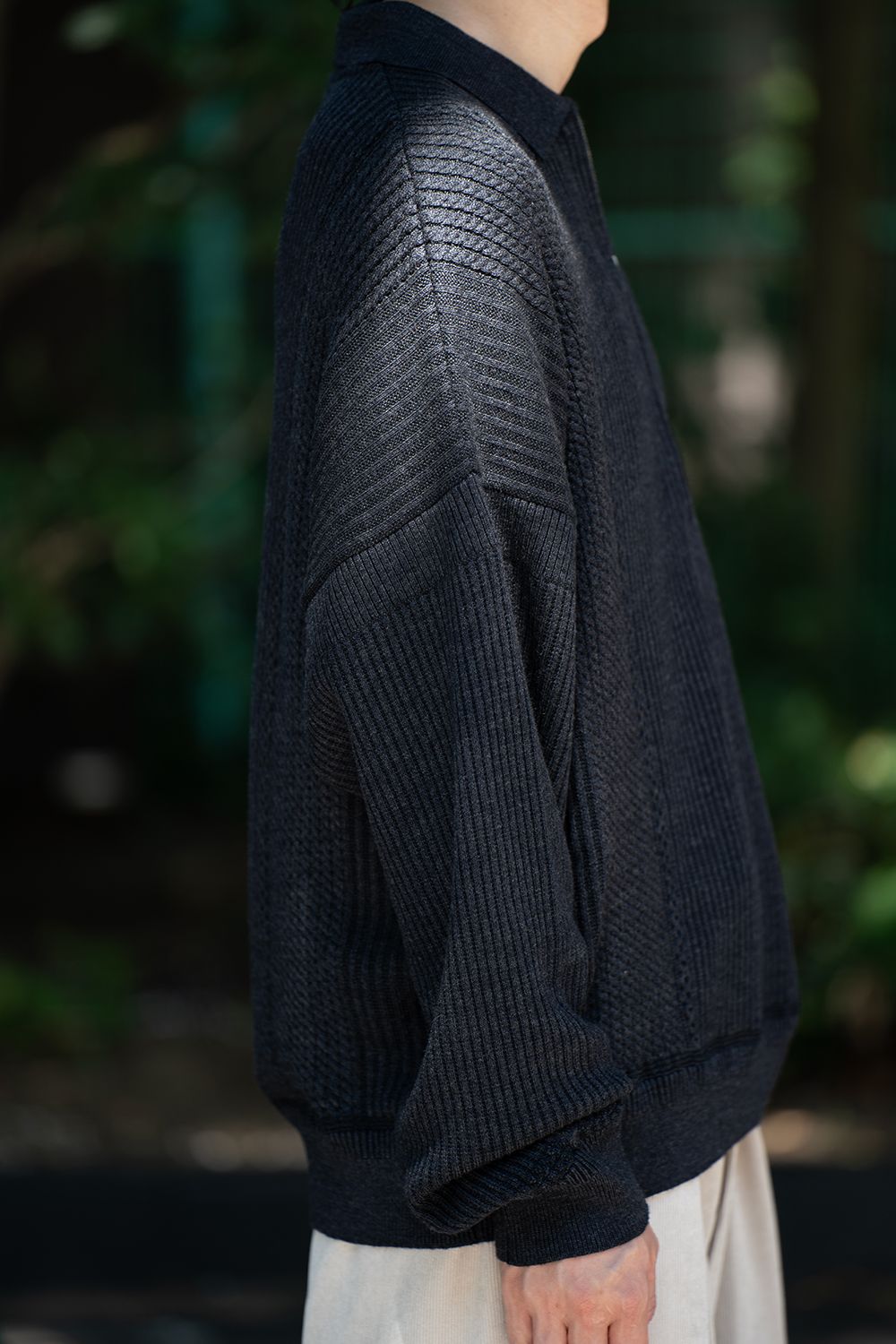 【26AW】Teriha Zip Polo(NAVY)