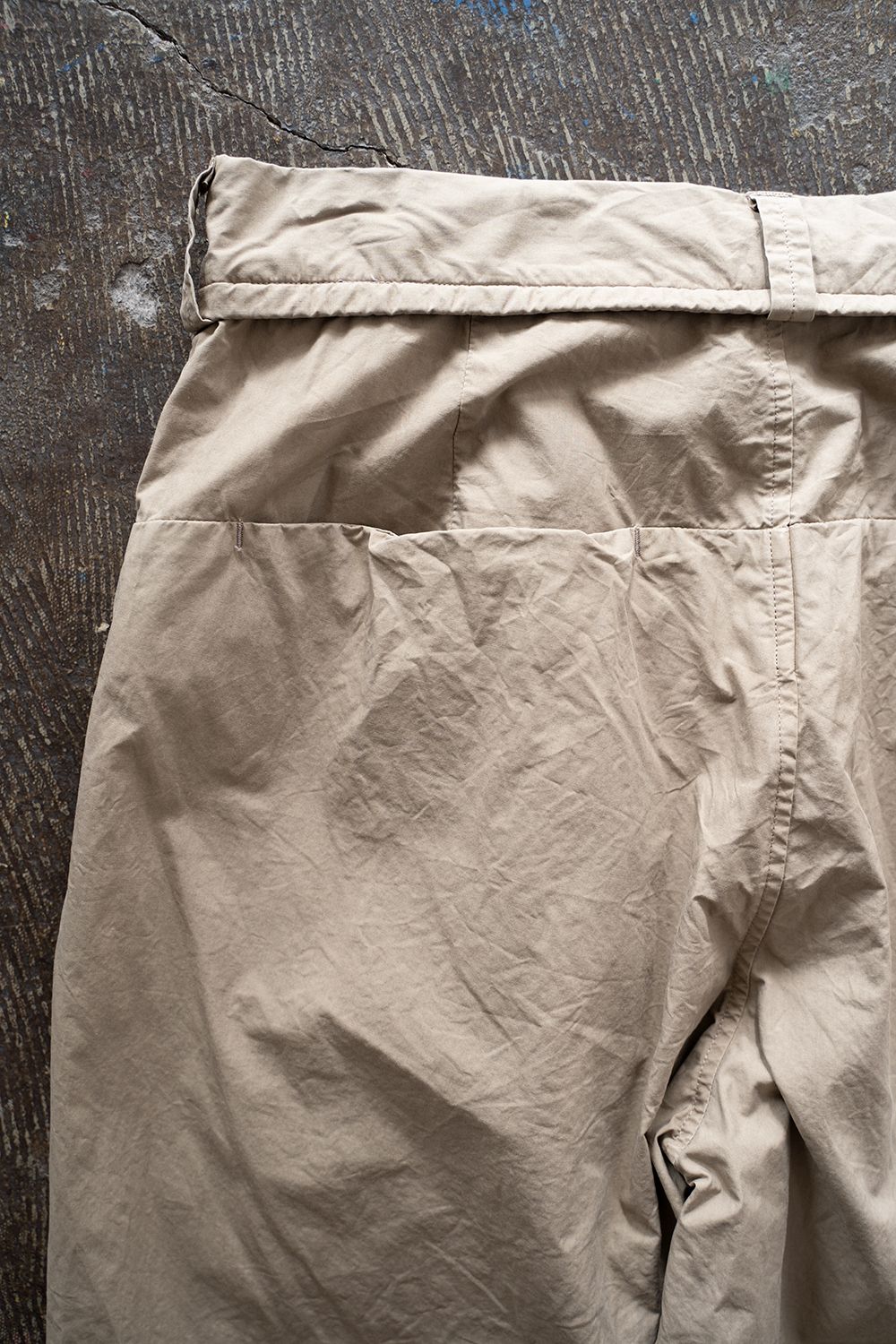 【ラスト1点】【22SS】Back Seam Garment Dyed Pants(KHAKI)