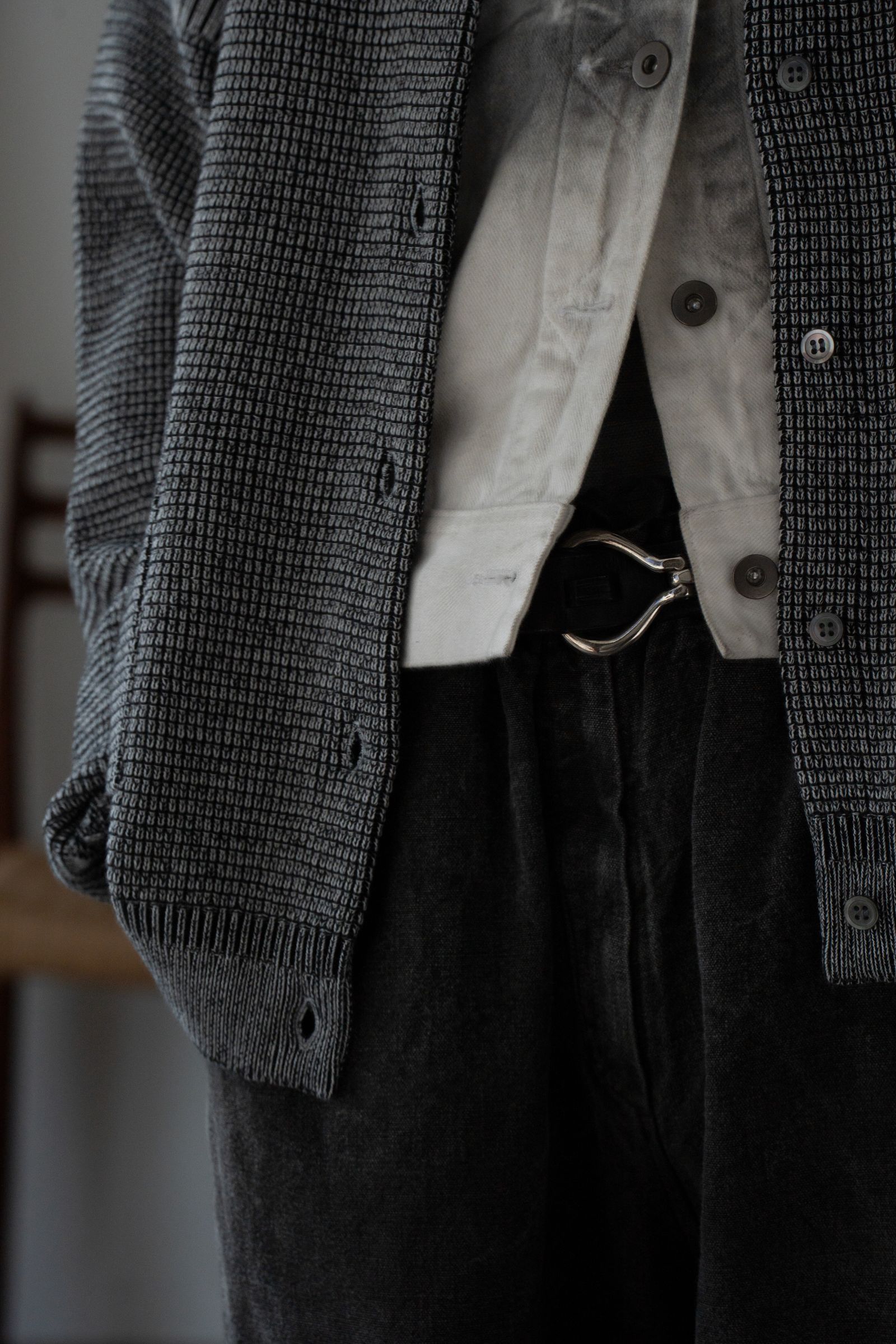 【26AW】Shinryo Cardigan(MIX GRAY)