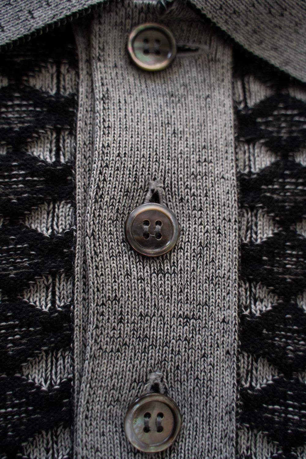 【25AW】Rikka Knit Polo(MIX GRAY)