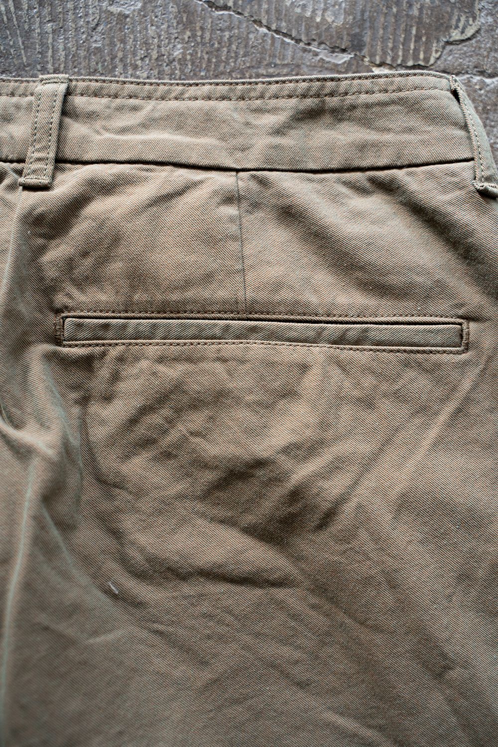 【ラスト1点】【22SS】インボックスタックギャバジンパンツ(OLIVE)