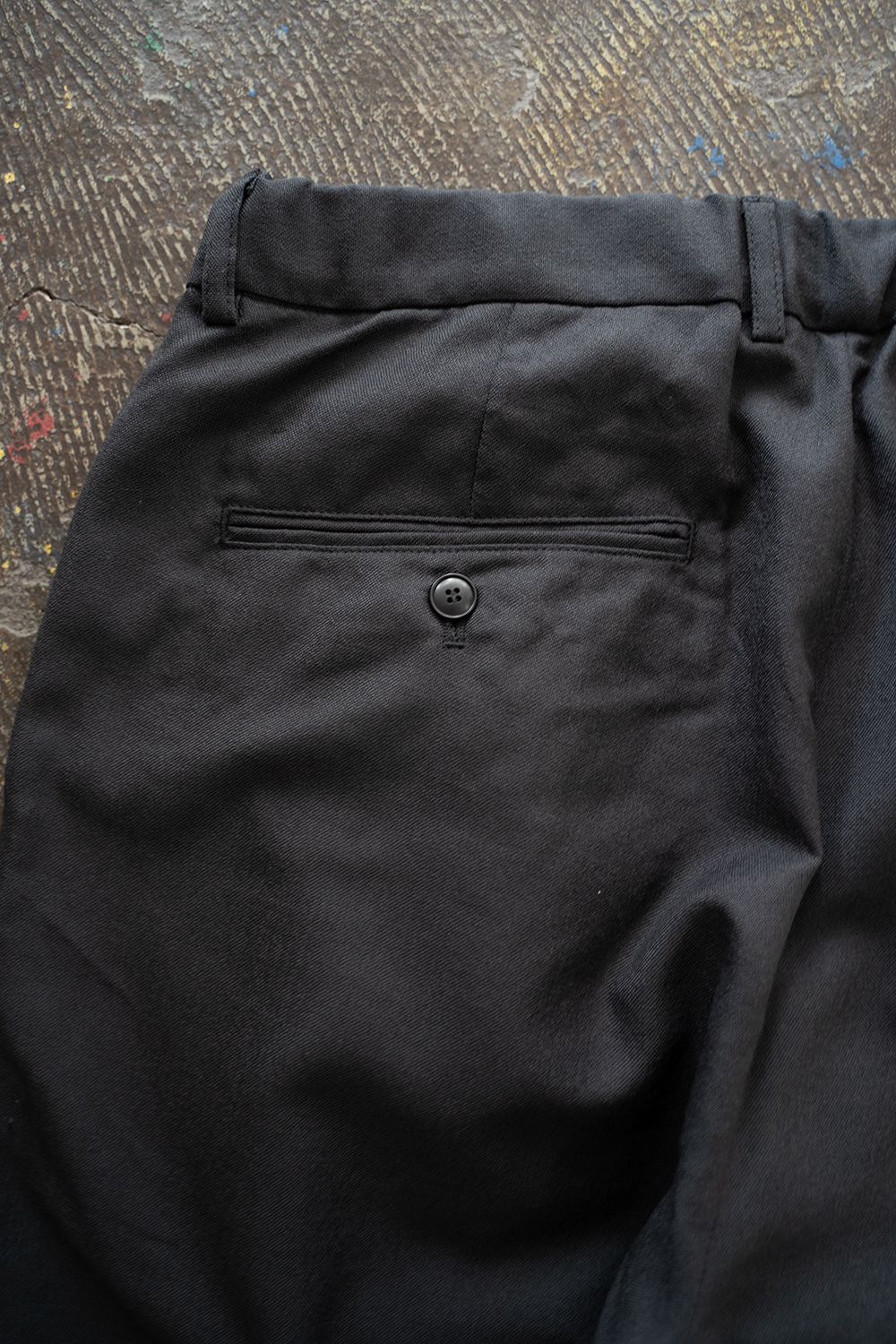 【ラスト1点】【24AW】ウール4タックイージーパンツ(INK BLACK)
