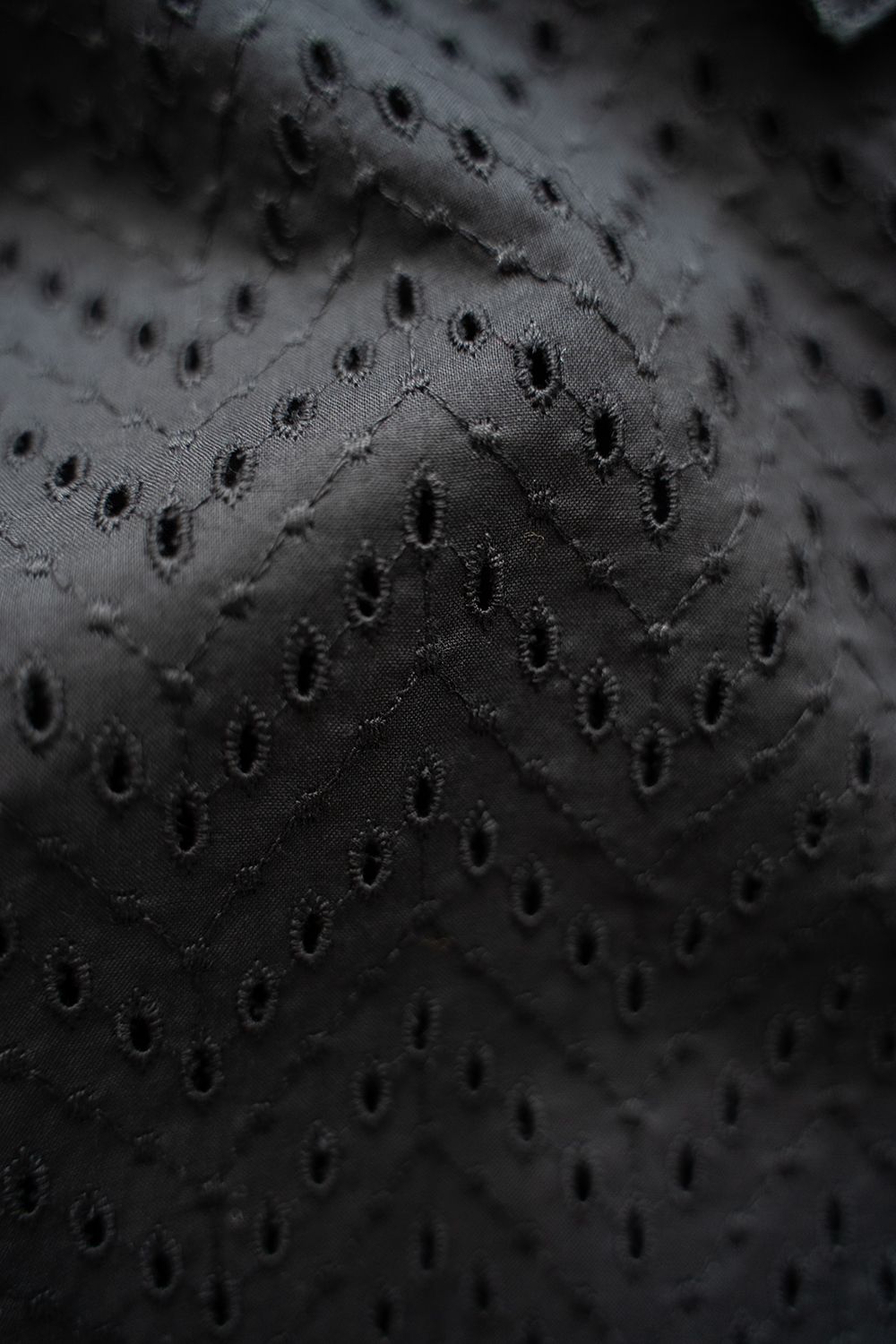 【ラスト1点】【24SS】Lawn Lace Shirt/ローンレースシャツ(BLACK)