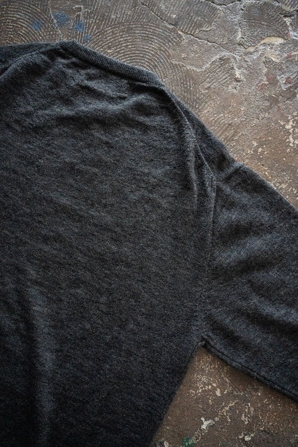 【25AW】エクストラキッドモヘア12Gニット(GRAY)