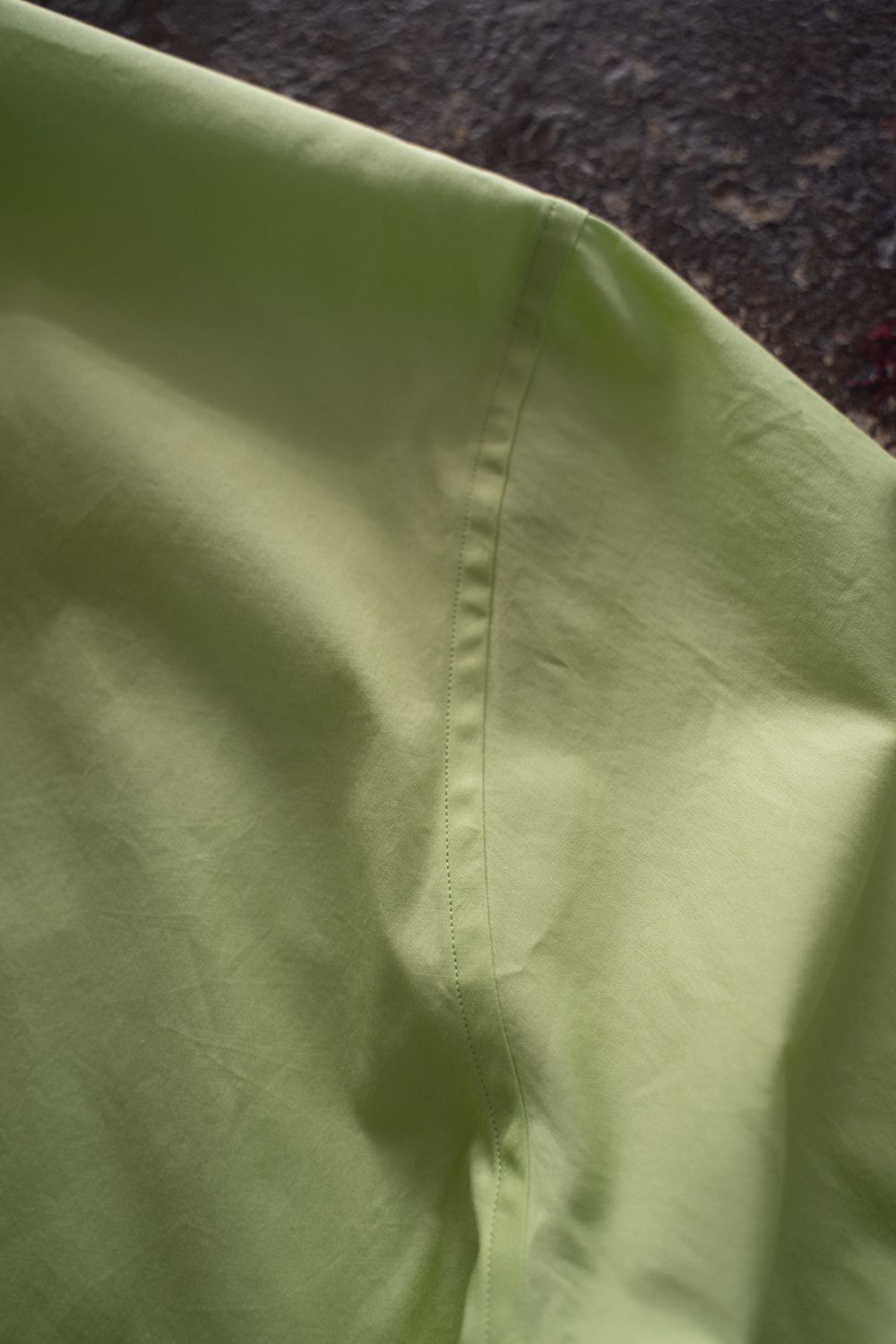 【ラスト1点】スーピマコットンバンドカラーシャツ(GREEN)