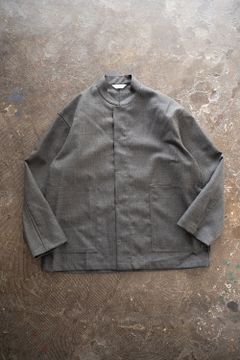 【ラスト1点】【22AW】ウールスタンドカラージャケット(GRAY)