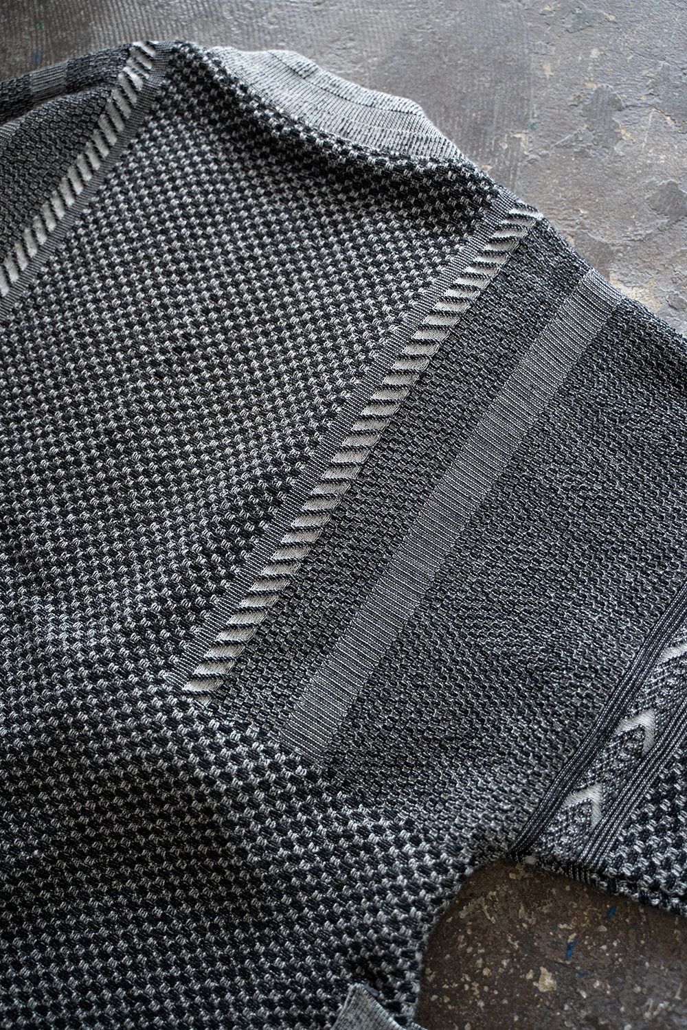【25AW】Yukiato Knit Coat(MIX GRAY)