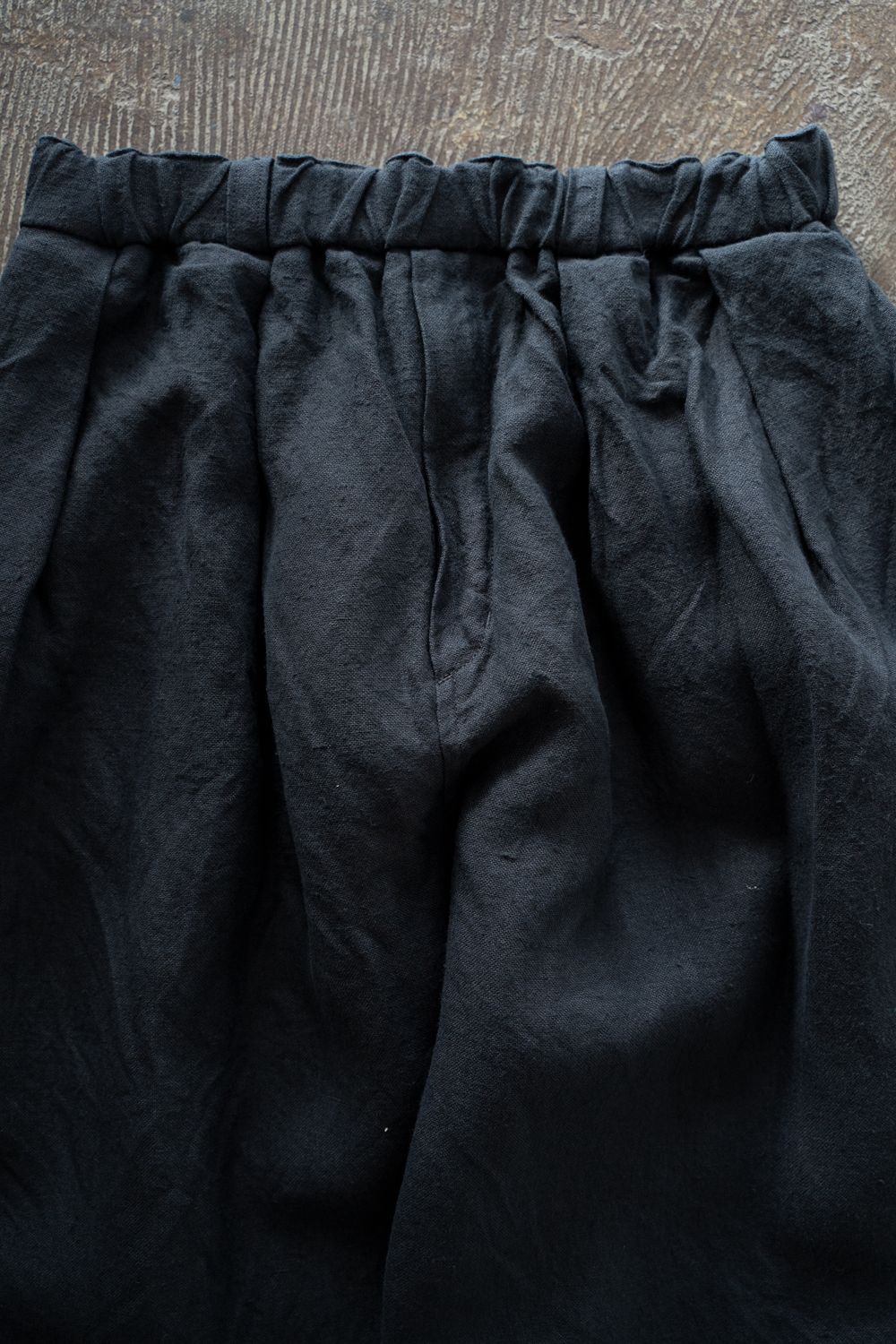 起毛大麻パンツ(墨黒)