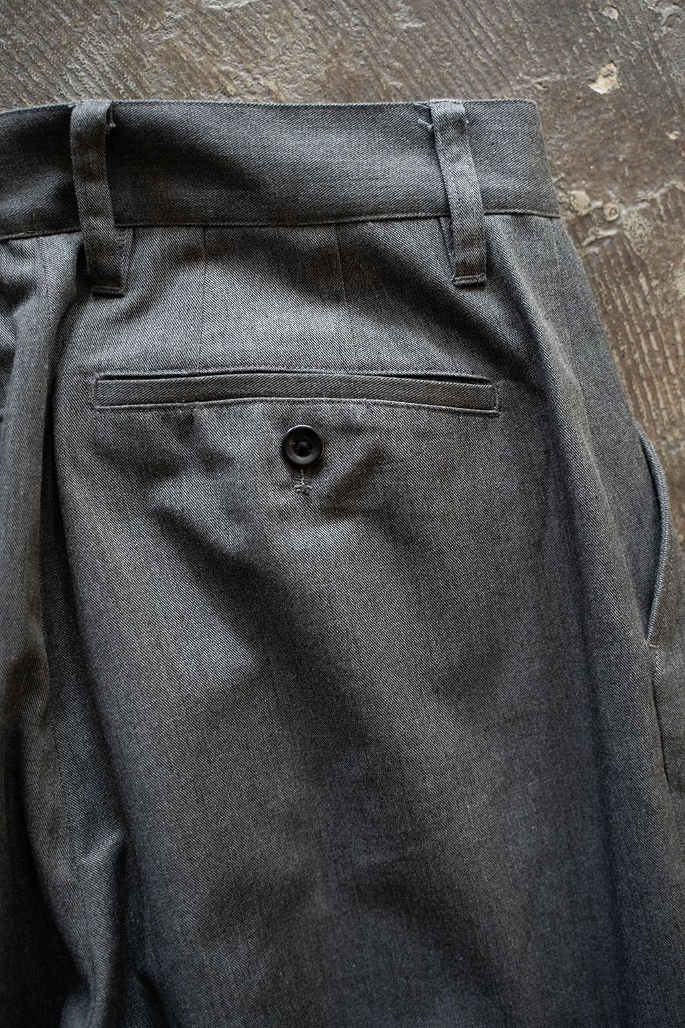 【ラスト1点】1-Tack Baggy Trousers/1タックバギートラウザーズ(GRAY)