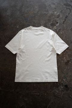 【ラスト1点】【22SS】スビンコットン30/2吊り天竺半袖T(OFF WHITE)