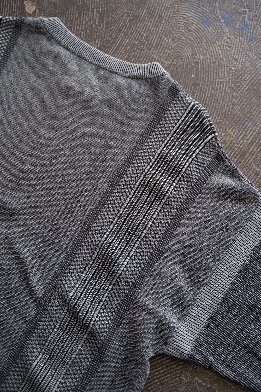 【26SS】Ryokufu Henley Knit(MIX GRAY)