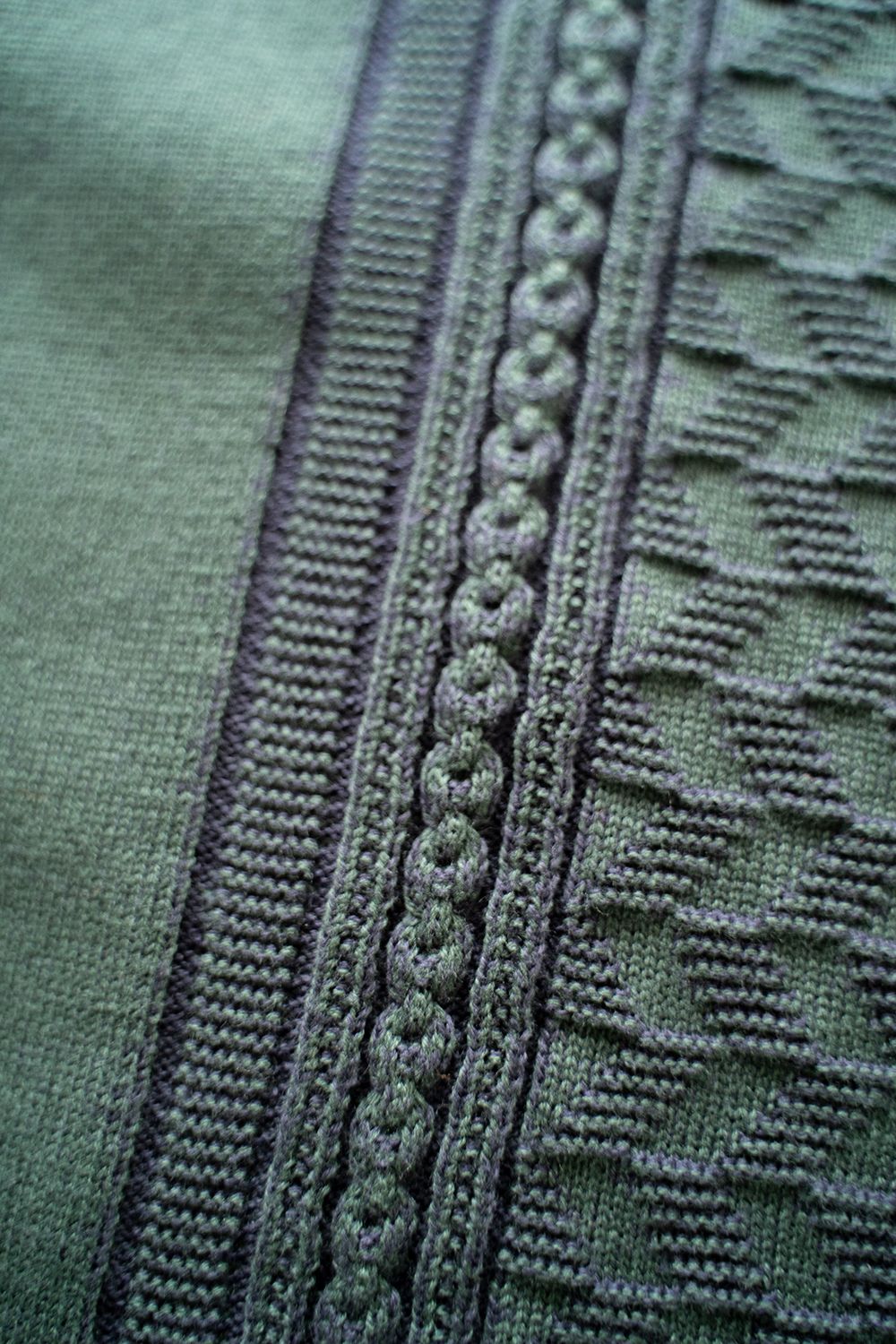 【ラスト1点】【22AW】Hatsushimo Knit Polo(GREEN)