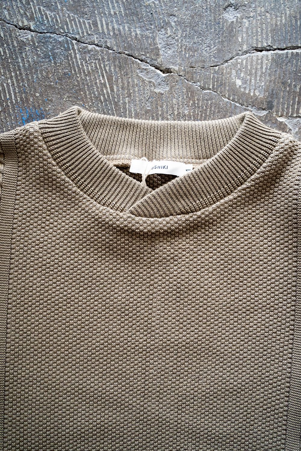 YASHIKI - 【22SS】Rekihama Knit(KHAKI BEIGE) | Salty