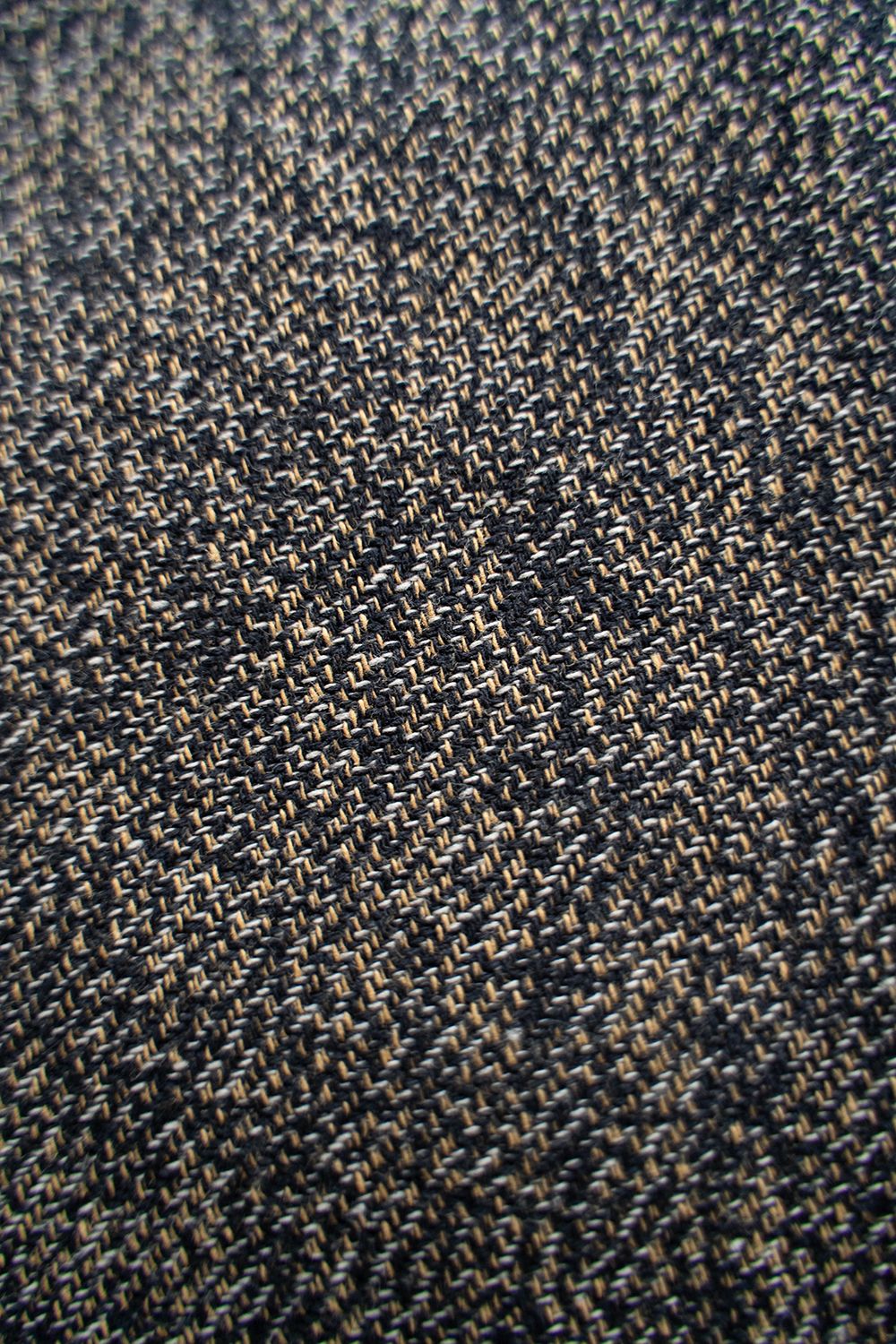 【ラスト1点】【23AW】綿ツイルコーチシャツブルゾン(MELANGE NAVY)