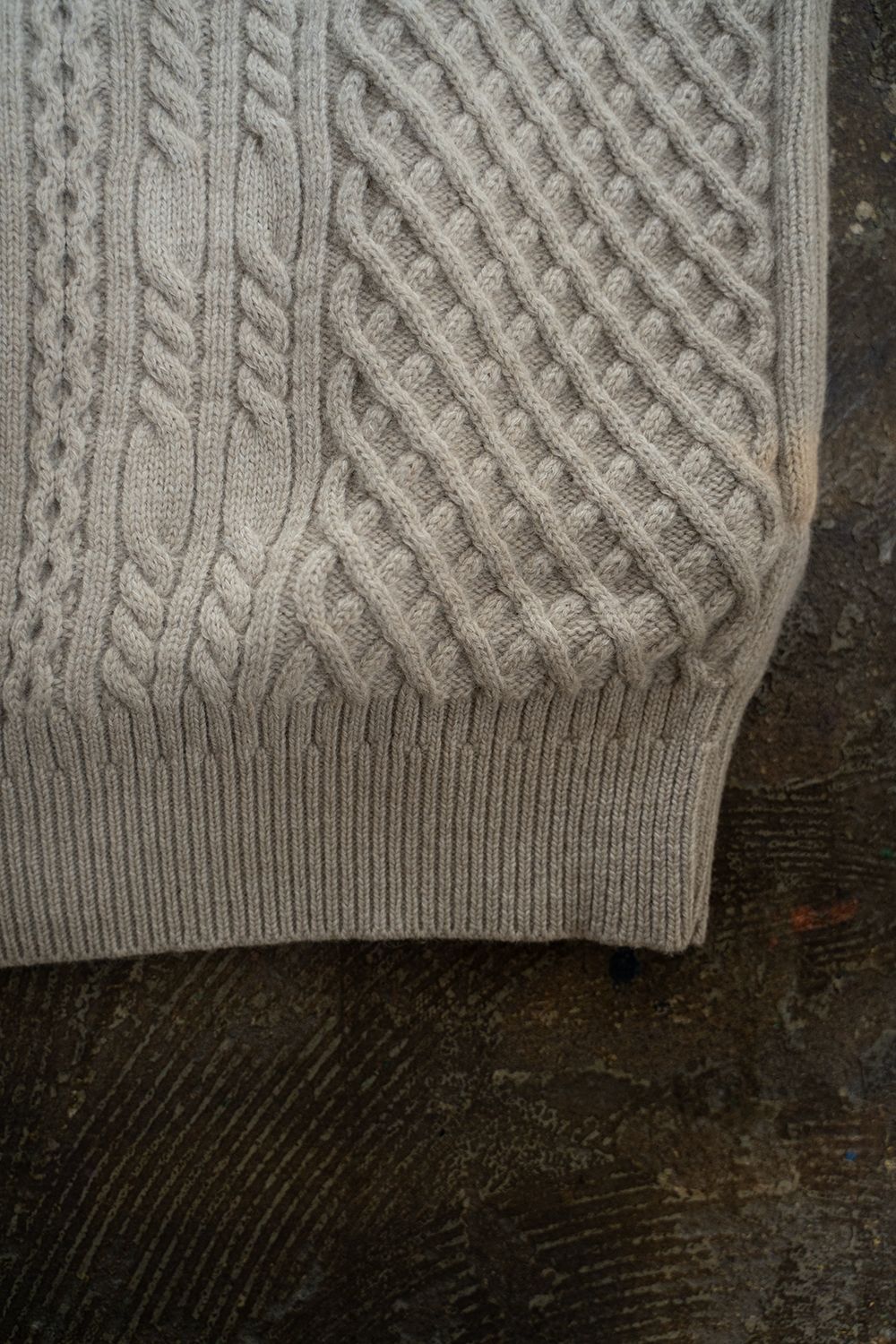 YASHIKI - 【ラスト1点】【23AW】Kobo Drivers Knit(OATMEAL YASHIKI - 【ラスト1点】【23AW】Kobo Drivers Knit(OATMEAL