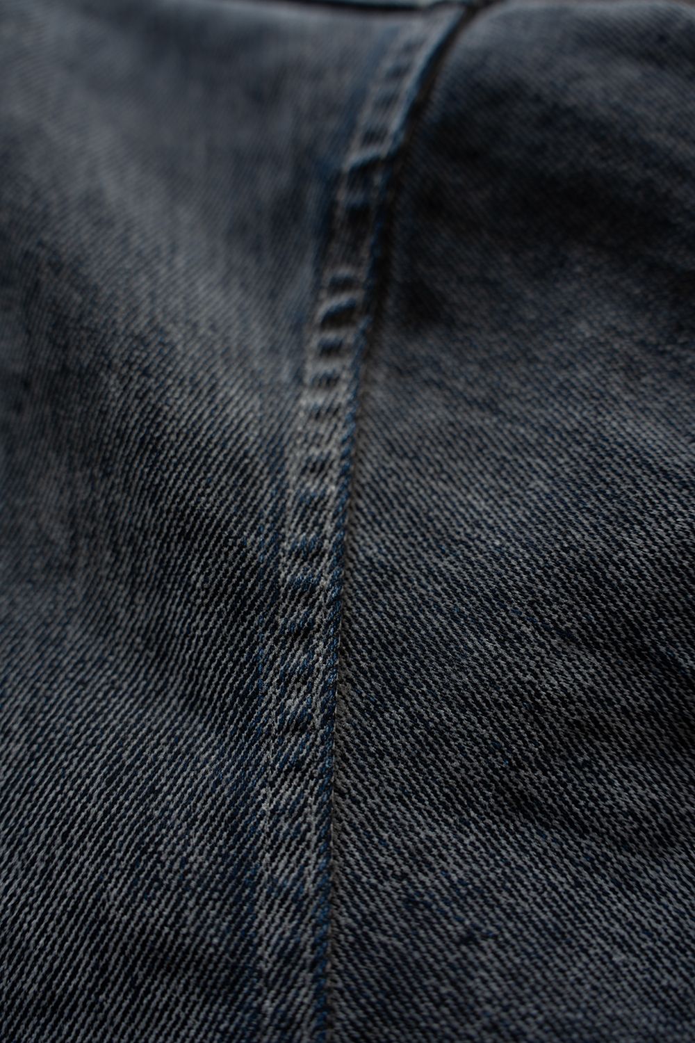【26AW】Washed Flocked Denim Jacket(FADED GRAY)
