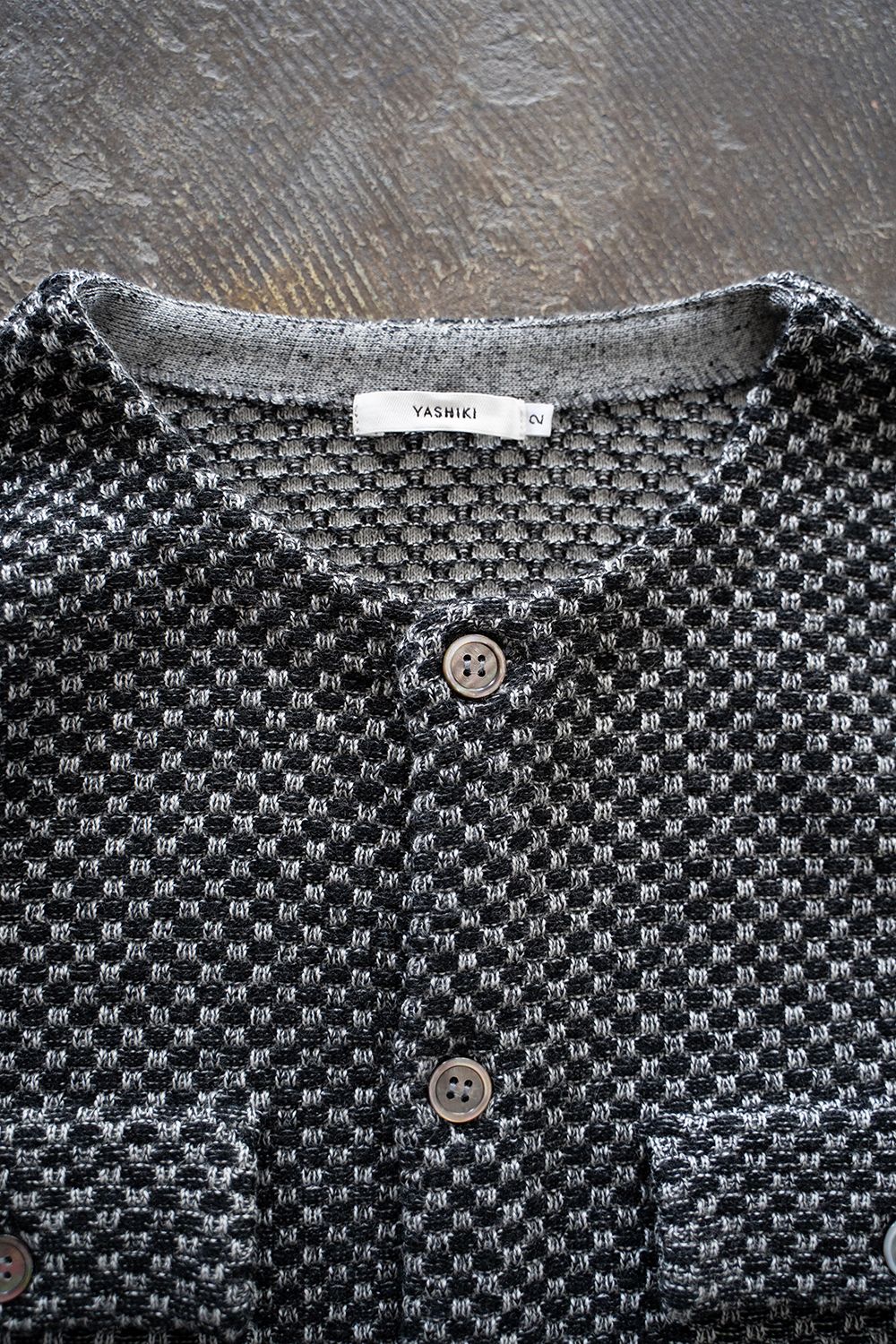 【25AW】Shinsetsu Knit Jacket(MIX GRAY)
