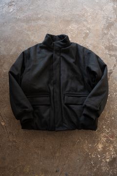 【26AW】Super100'sローデンクロスシンサレートスタンドカラーブルゾン(BLACK)