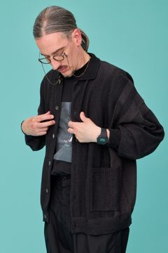 【26SS】Kokuu Collar Cardigan(BLACK)