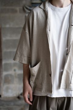 【ラスト1点】Beach Shirt/リネンパイルビーチシャツ(NATURAL)