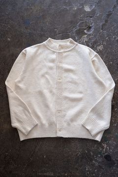 絹紬糸カーディガン(生成)