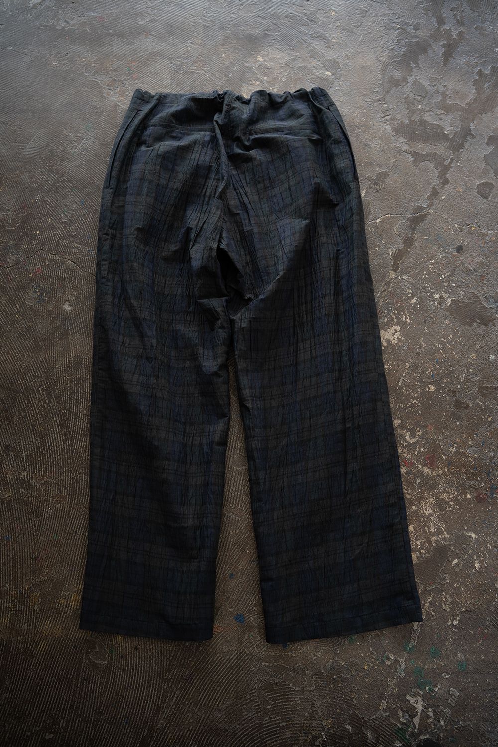 【26SS】C/LI/PE Washer Lounge PT/コットンリネンポリエステルワッシャーラウンジパンツ(NAVY)