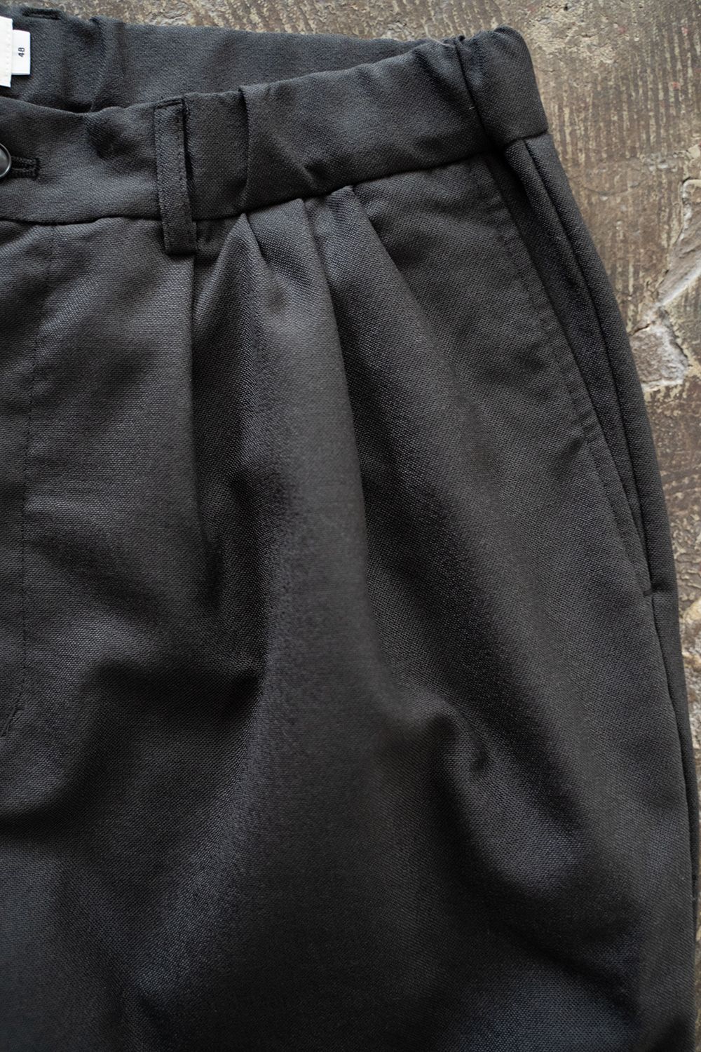 【ラスト1点】【24AW】ウール4タックイージーパンツ(INK BLACK)