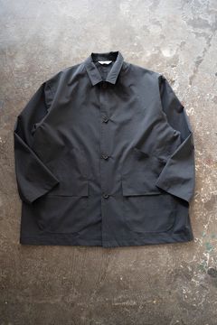 【25SS】エアリーポリエステルハーフコート(INK BLACK)
