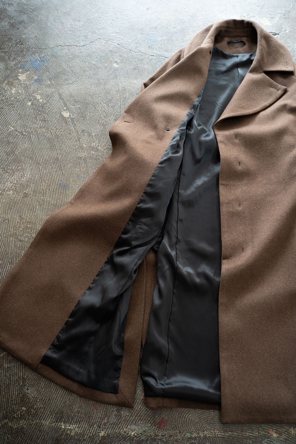 【25AW】Belted Over Coat/ベルテッドオーバーコート(BROWN)
