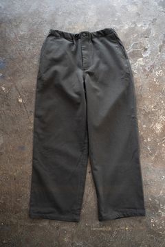 【24AW】ウール×コットンイージーパンツ(CHARCOAL)