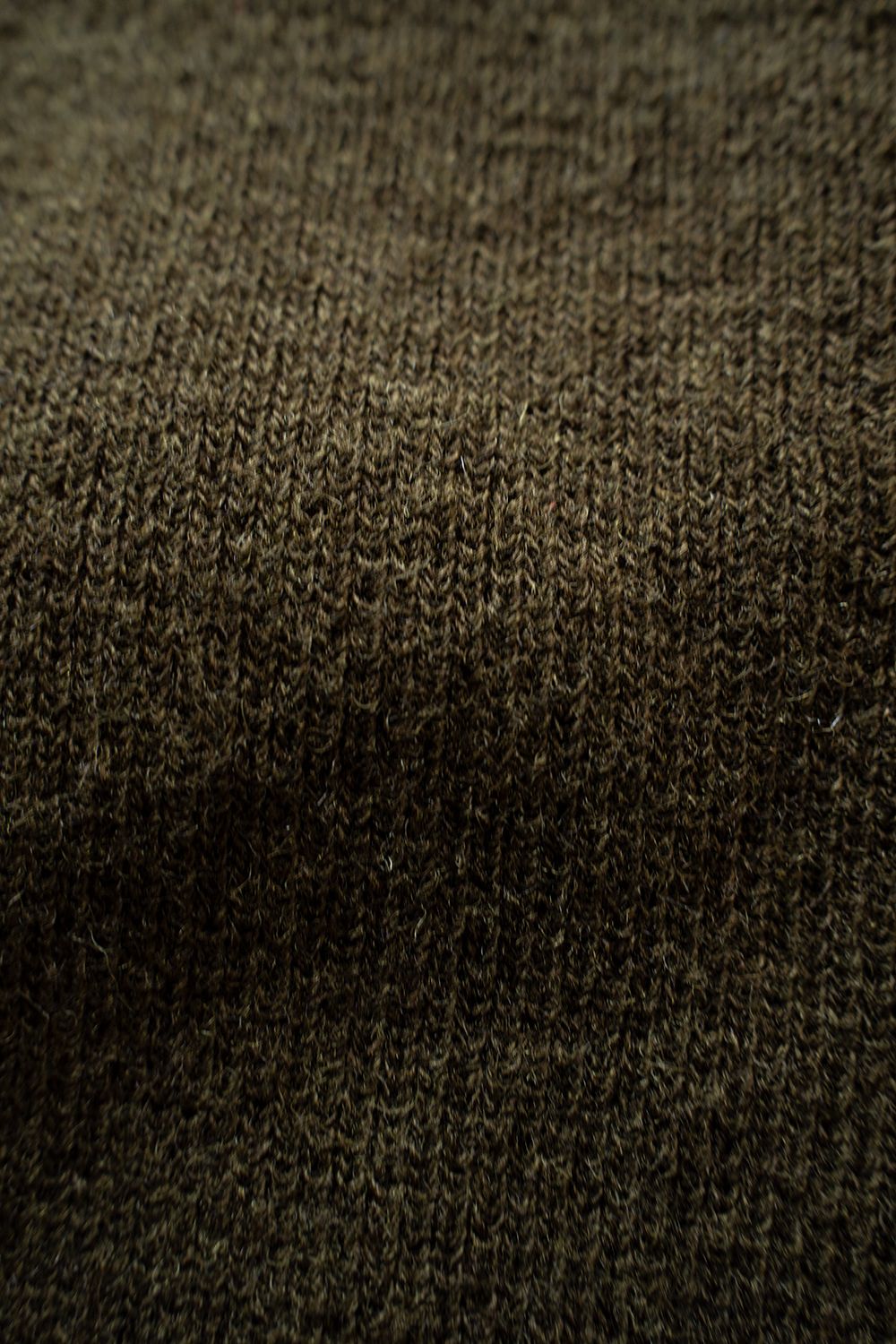 Hard twisted Shetlandwool GOB sweater(OLIVE KHAKI)