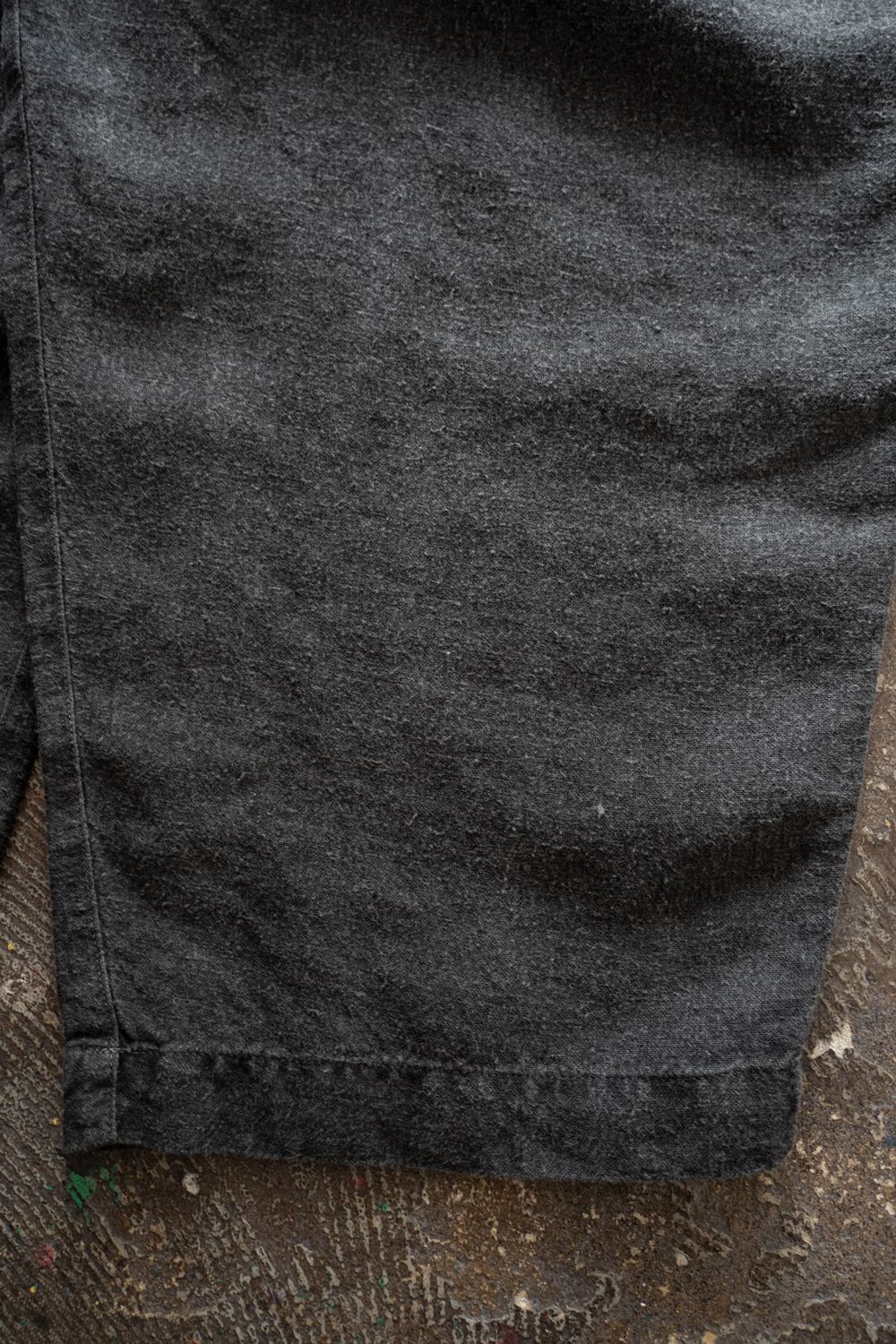 起毛大麻パンツ(炭)