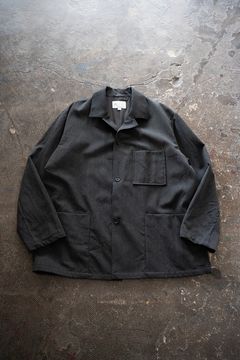 【25AW】ウールサージカバーオール(CHARCOAL)