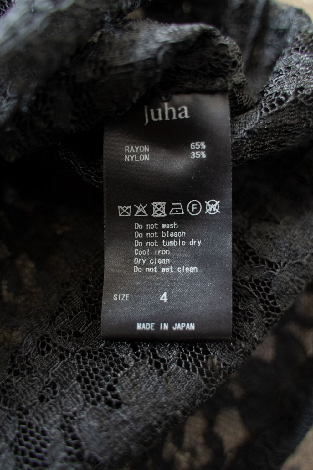 【25AW】Cord Lace L/S Shirt/コードレースロングスリーブシャツ(BLACK)