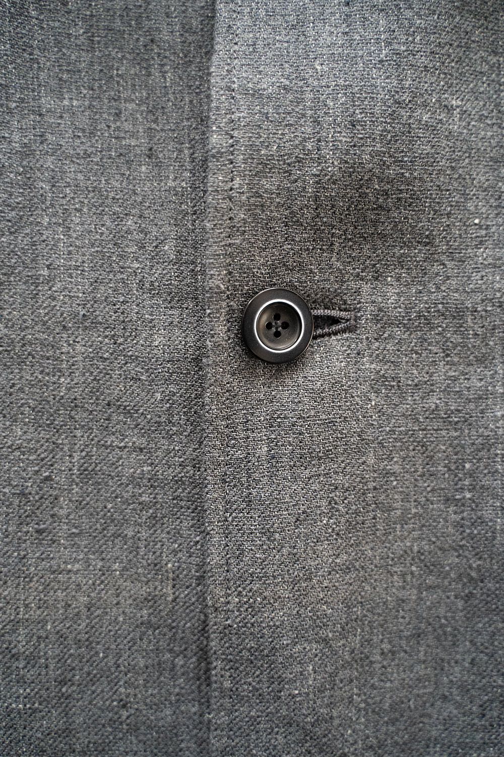 【ラスト1点】【23SS】リネン×シルクステンカラーハーフコート(SLATE GRAY)