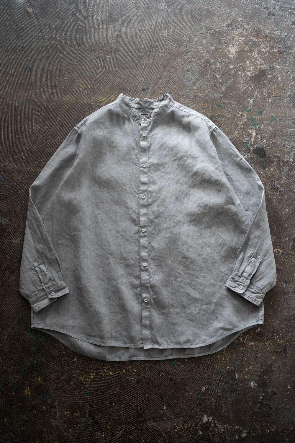 大麻シャツ 3(薄炭)