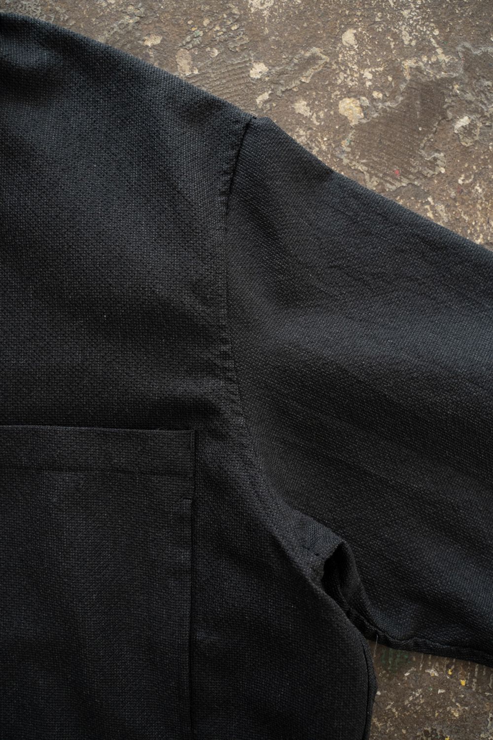 【26SS】両胸ポケットシャツジャケット(INK BLACK)