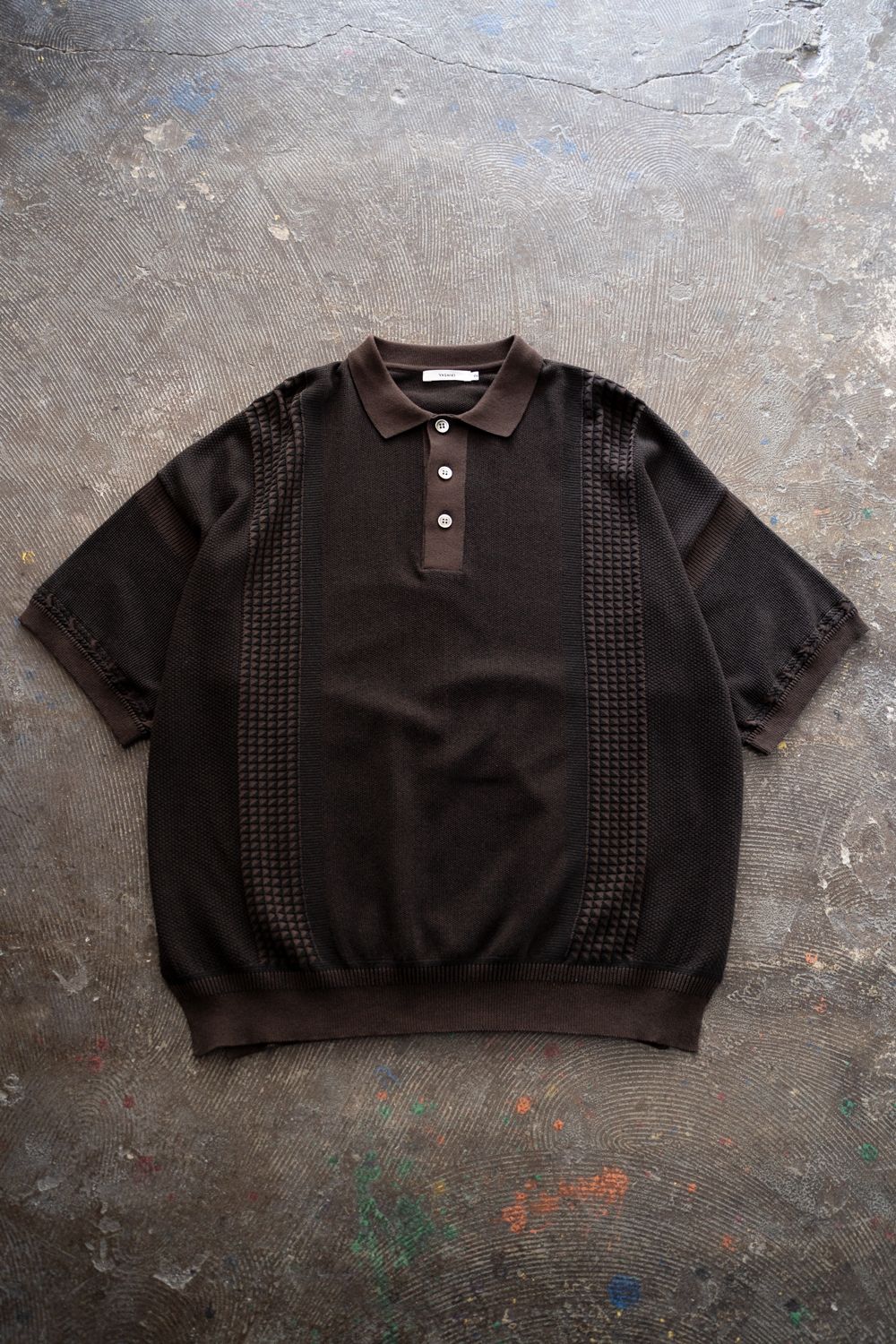 【26SS】Aotsuyu Knit Polo(BROWN)