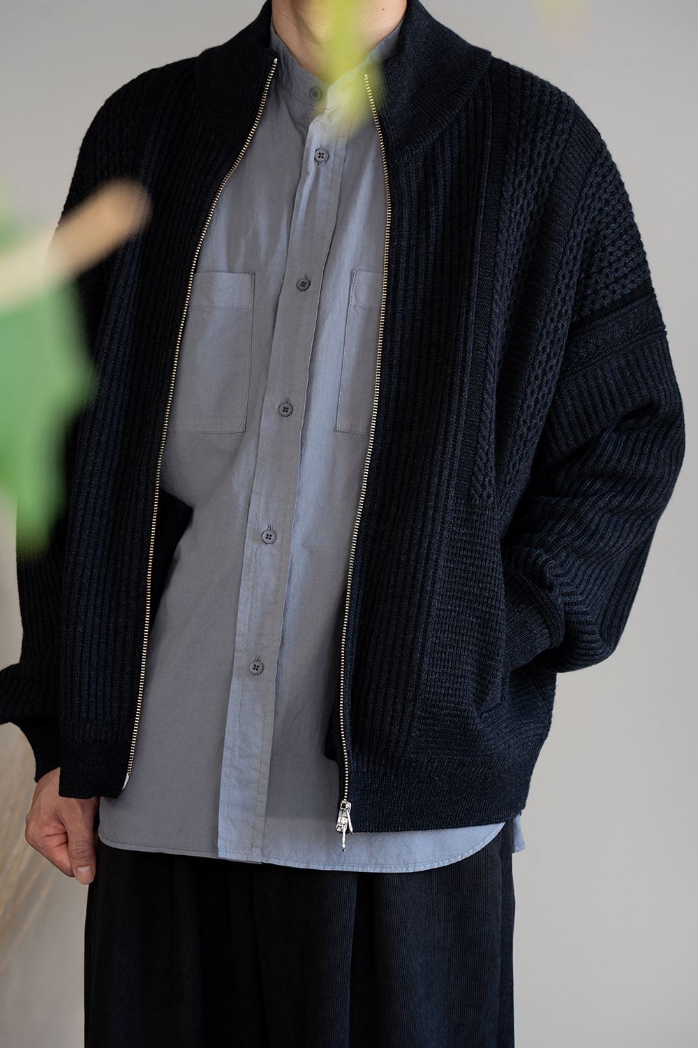 【26AW】Akiiro Drivers Knit(NAVY)