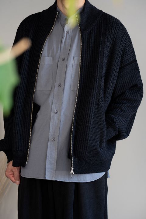 【26AW】Akiiro Drivers Knit(NAVY)