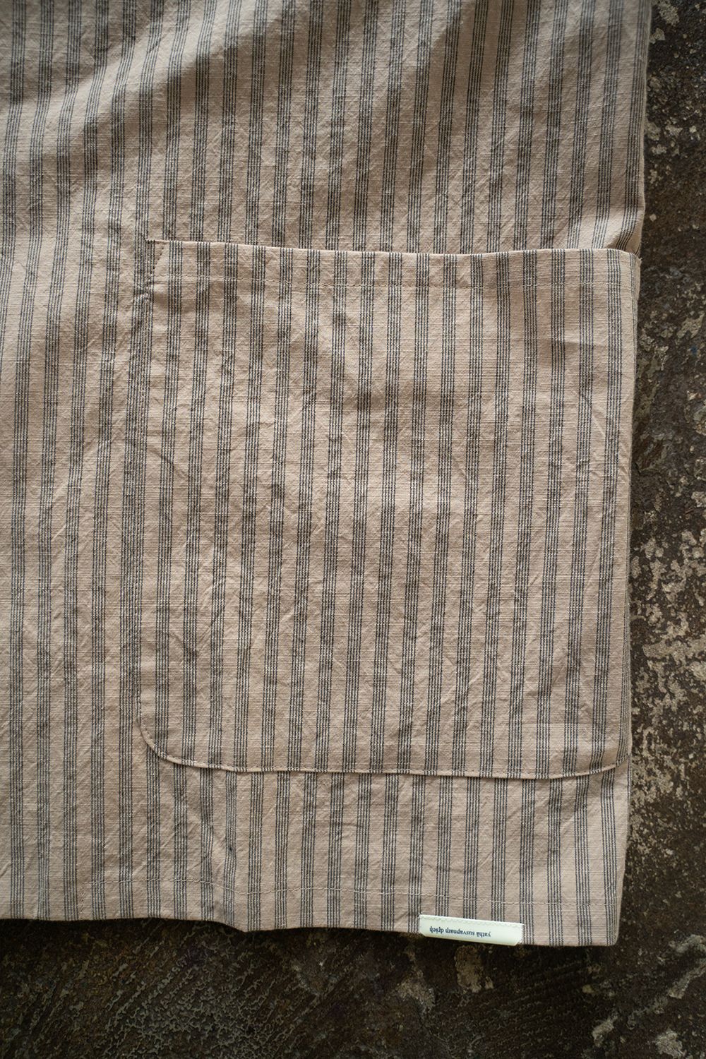 【25SS】"day"パジャマ【セットアップ】(Triple Stripe BEIGE)