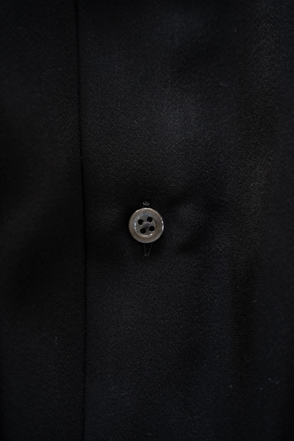 【26AW】Hush Gather L/S Shirt/ハッシュギャザーロングスリーブシャツ(BLACK)