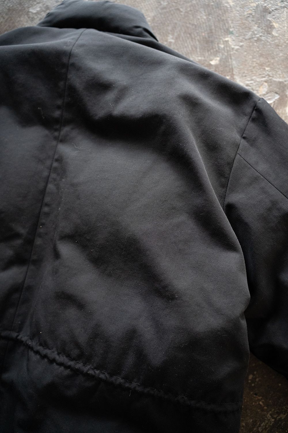 【25AW】強撚ナイロンダウンブルゾン(INK BLACK)