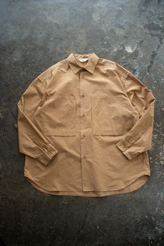 【ラスト1点】【25AW】ガーメントダイオーバーシャツ(PALE ORANGE)