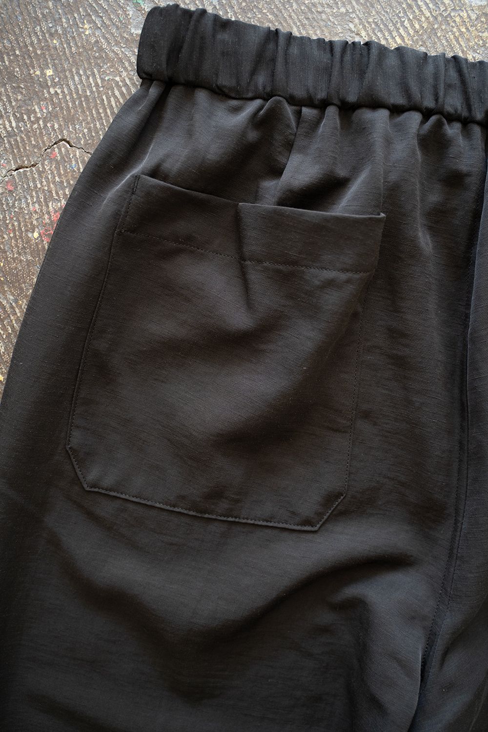 【ラスト1点】【25SS】リヨセル×リネンイージーパンツ(BLACK)